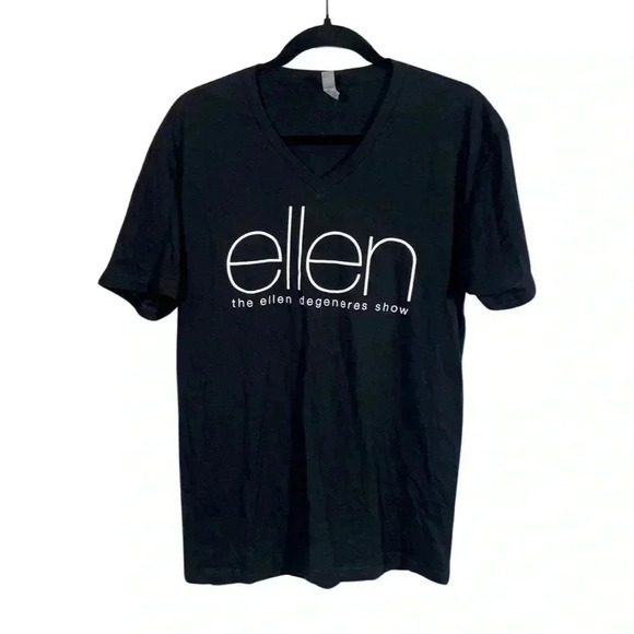 The Ellen Degeneres Show Black Short Sleeve V-Neck T-Shirt - Picture 1 of 3